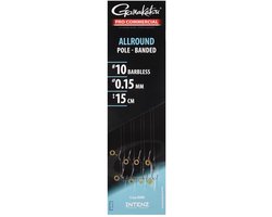 Gamakatsu Allround Pole Banded Barbless Onderlijnen H14 0.14mm 15cm van Gamakatsu
