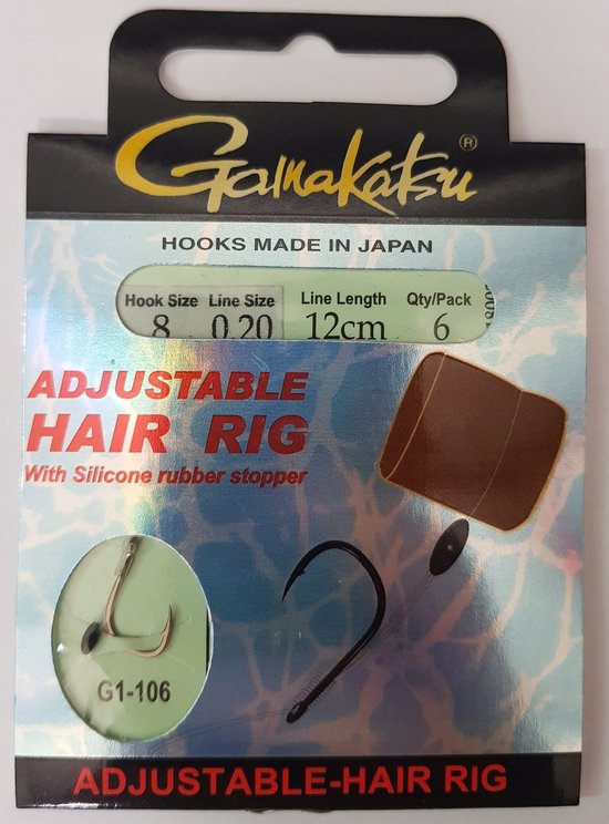 Gamakatsu BKS-G1-106 Haken met Haar - Maat 8/0,20mm van Gamakatsu