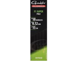 Gamakatsu F1 Super Pole Barbless Onderlijnen H18 0.12mm 15cm van Merkloos