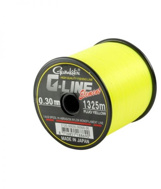 Gamakatsu G-line 920m 0.35mm Fluo Yellow van Gamakatsu