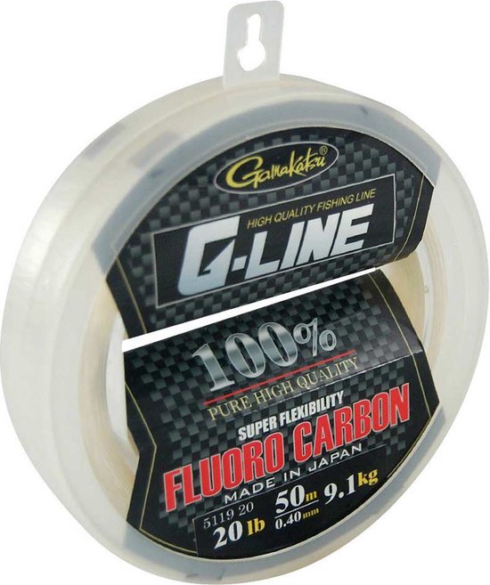 Gamakatsu G-line Bigspool Flurocarbon 50 M Transparant 0.950 mm van Gamakatsu