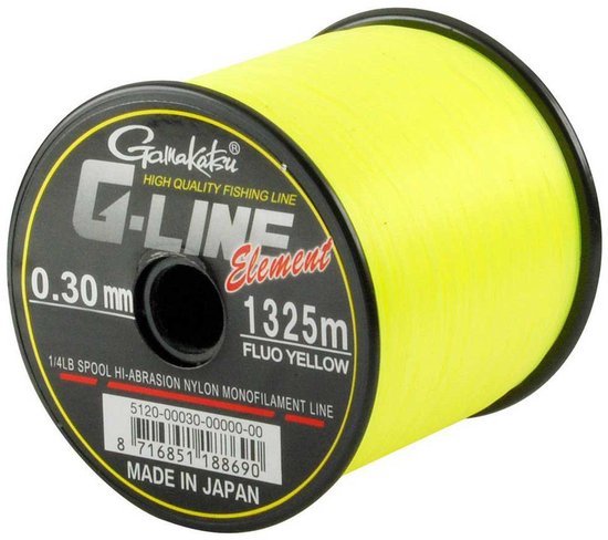 Gamakatsu G-line Element F Monofilament 585 M Geel 0.450 mm