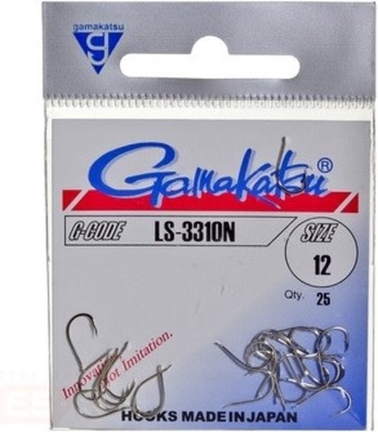 Gamakatsu Haak LS 3310N (25 pcs) Nickel - Maat : 8