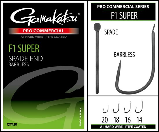 Gamakatsu - Haken PRO-C F1 Super A1 PTFE BL - Gamakatsu van Gamakatsu