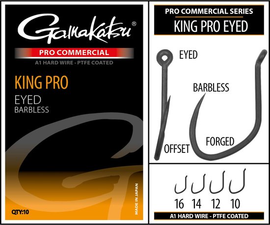 Gamakatsu - Haken PRO-C King Pro Eyed A1 PTFE BL - Gamakatsu van Gamakatsu