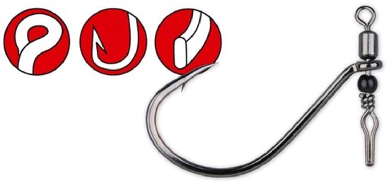Gamakatsu Hook Swivel Shot Nsb Size 3/0 van Gamakatsu