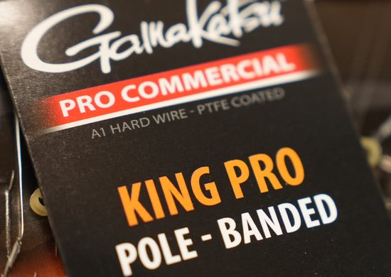 Gamakatsu King Pro Pole Banded Barbless Onderlijnen H14 0.15mm 15cm van Gamakatsu