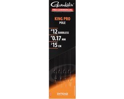 Gamakatsu King Pro Pole Barbless Onderlijnen H14 0.15mm 15cm