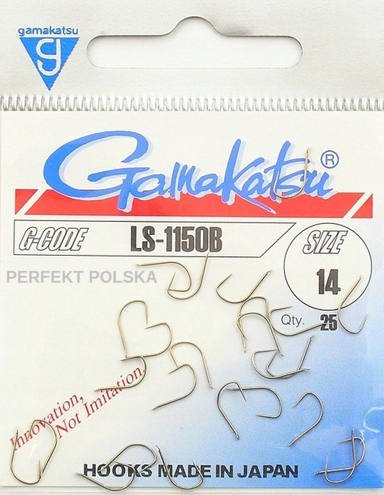 Gamakatsu LS-1150B Ja Nee. 14 Bruins - 25 Stucks, Zonder Weerhaak van Merkloos