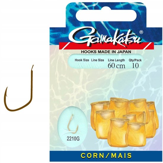 Gamakatsu Maïs LS-2210G Haken #12 - 10 st van Gamakatsu