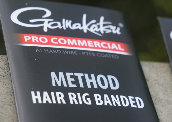 Gamakatsu Method Hair Rig Banded Barbless H16 0.17mm 10cm van Merkloos