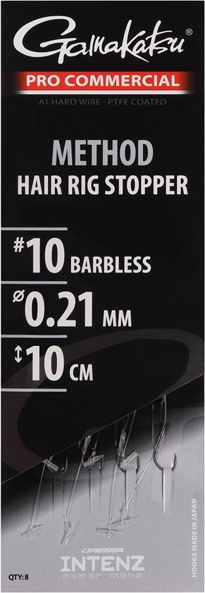 Gamakatsu Method Hair Rig Stopper Barbless H16 0.17mm 10cm van Gamakatsu