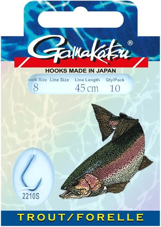 Gamakatsu - Onderlijn Hook BKD Trout 45cm - Gamakatsu van Merkloos