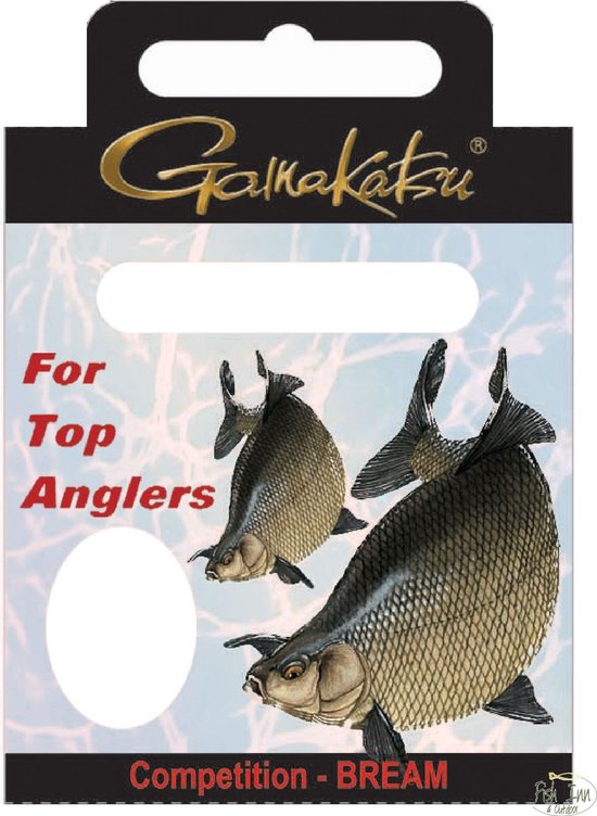 Gamakatsu Onderlijnen Competition Feeder 75cm Haak 2210R (10 pcs) - Maat : Haak 12 - 0.16mm