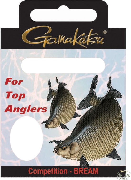 Gamakatsu Onderlijnen Competition Feeder 75cm Haak 2210R (10 pcs) - Maat : Haak 14 - 0.12mm van Gamakatsu
