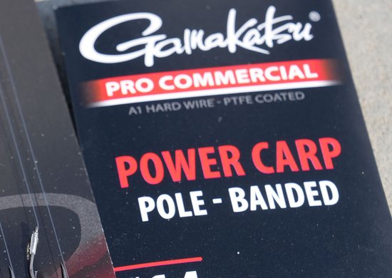 Gamakatsu Power Carp Pole Banded Barbless Onderlijnen H12 0.17mm 20cm