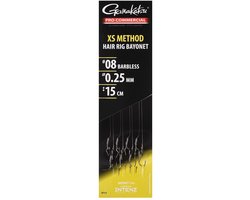 Gamakatsu Pro Commercial XS Method Hair Rig Bayonet Barbless H12 0.21mm 10cm
