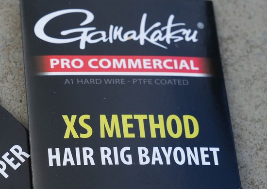 Gamakatsu Pro Commercial XS Method Hair Rig Bayonet Barbless H8 0.25mm 15cm van Merkloos