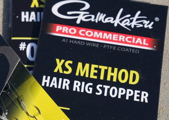 Gamakatsu Pro Commercial XS Method Hair Rig Stopper Barbless H12 0.21mm 10cm van Gamakatsu
