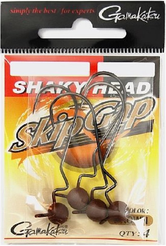 Gamakatsu Skip Gap Shaky Head Pumpkin Green 3/0 3.5g van Gamakatsu