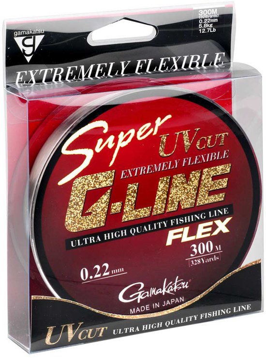 Gamakatsu Super G-line Flex Monofilament 300 M Transparant 0.300 mm van Gamakatsu