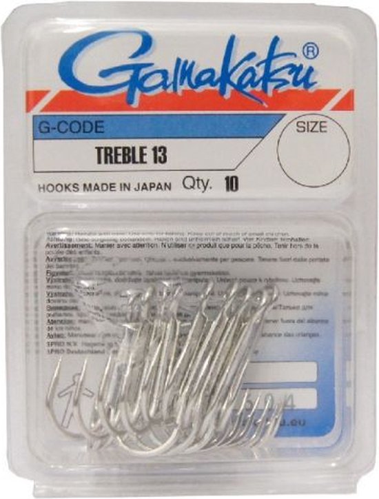 Gamakatsu Treble 13 Nickel Nickel 1 van Gamakatsu