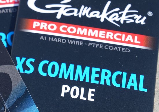Gamakatsu XS Commercial Pole Barbless Onderlijnen H12 0.19mm 20cm van Gamakatsu