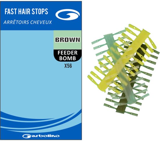 Garbolino Fast Hair Stops (56 pcs) - Kleur : Yellow