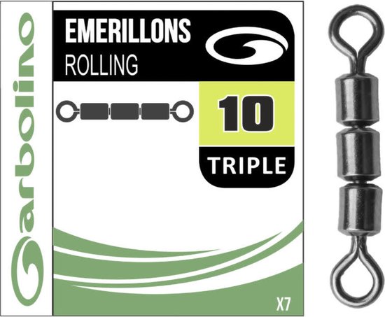Garbolino Streamline Micro Triple Rolling Swivel (7 pcs) - Maat : 14 van Garbolino