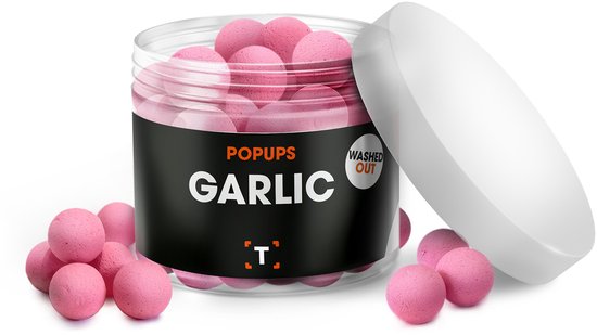 Garlic Pop-ups Washed Out Roze | Aas | Karpervissen | Partikels | Karper Aas | Karper Vissen | Karper Voer | Karper van Merkloos