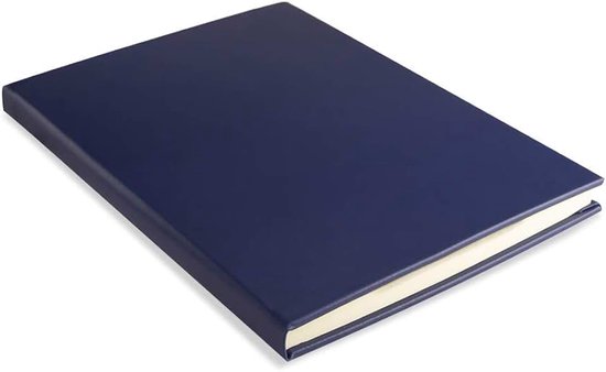 Gastenboek bedrijf 21 x 29 cm met 96 ivoorkleurige bladeren van papier