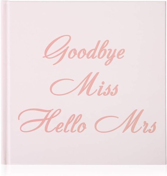 Gastenboek Hardbacked Roze en Rose Gold Foiled Advies Boek voor The Bride to Be - 60 Pagina - Team Bride