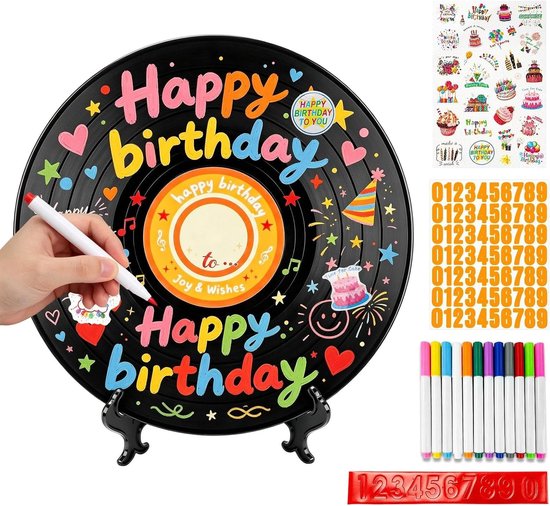 Gastenboek, vinyl, grammofoonplaten, decoratie, gastenboek, verjaardag