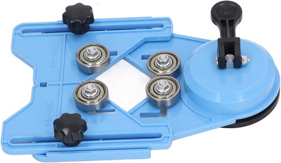 Gatenzaaggeleider Jig, Hoge Hardheid Blauw Stabiel Tegelgat Boorgeleider Locator Stevige houdkracht met zuignap voor decoratie