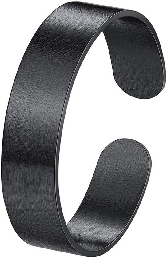 Gepersonaliseerde open ring 5 mm/10 mm 17 mm breed dames heren bandring hoogglans gepolijst/geborsteld verstelbaar trouwring verlovingsring cadeau voor mannen vrouwen roestvrij staal / 18 k verguld, roestvrij staal,