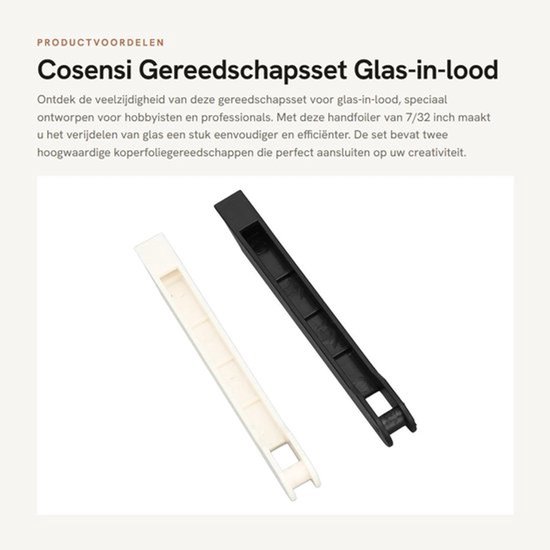 Gereedschapsset 2 Stuks - Koperfoliegereedschap - Handfoiler 7/32 inch - Efficiënt Polijsten - Gemakkelijk Gripontwerp - Versnelt Folieproces - Foliegereedschap