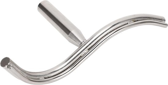 gereedschapssteun voor houten draaibanken, gebogen gereedschapssteun voor draaibanken, S gebogen gereedschapssteun voor draaibanken, S Curve-ontwerp, gelegeerd staal, 2,5 cm