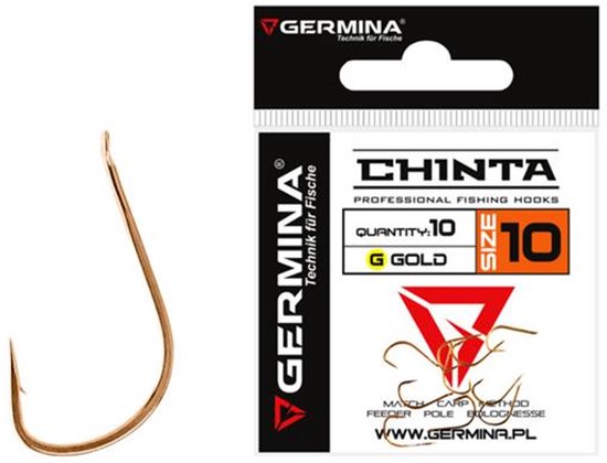 Germina Chinta Gold Professional Haken Maat 12 - 10 Stuks