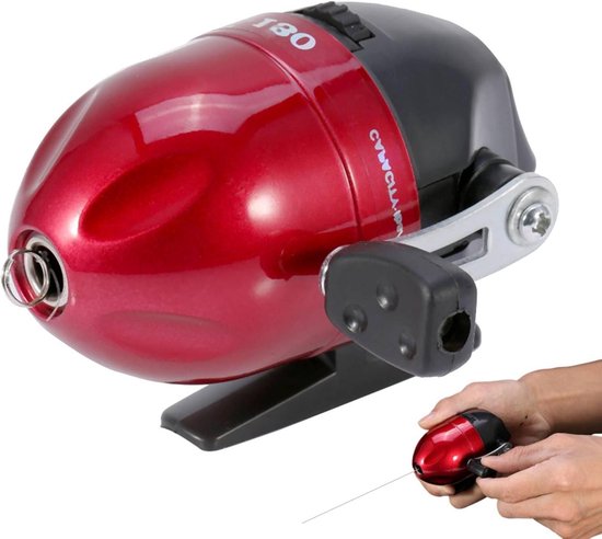 Gesloten Vismolen voor Vissen - Spinning Reel met Ingebouwde Close Tackle en Vislijn - Duurzame Spinning Reel met Krachtige All-Metal Gears