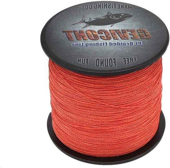 Gevlochten Vislijn - Visdraad Dyneema - Vissen - Ongelooflijke Slijtvastheid - 100m 30lb - Rood