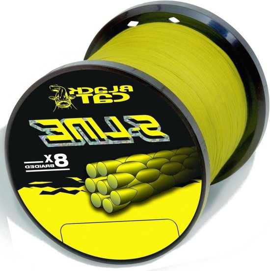Gevlochten Vislijn - Walviskoord Zeevislijn - Zeevissen Spinhengelen - Zeer Slijtvast Nauwe Vlechten - 3000m 0.42mm 45kg - Geel