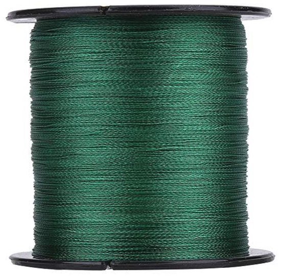Gevlochten Vislijnen 300m - Sterke 4 Strengen PE Multi-filament Vis Touw in Groen van Merkloos