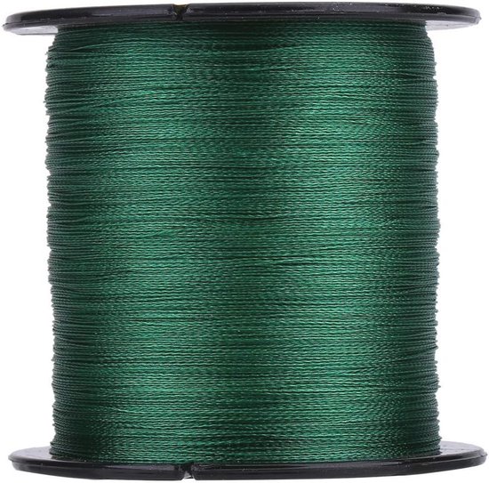 Gevlochten Vislijnen 300m - Sterke 4 Strengen PE Multi-filament Vis Touw in Groen van Merkloos