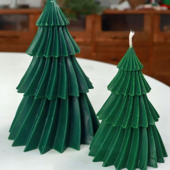 gietvorm 3D kerstboom (13 x 10 cm) kaarsgietvorm Kerstmis DIY siliconen gietvormen gietvormen siliconen kaarsvorm gieten voor het maken van kaarsen, handgemaakte zeep, doe-het-zelf handwerk,