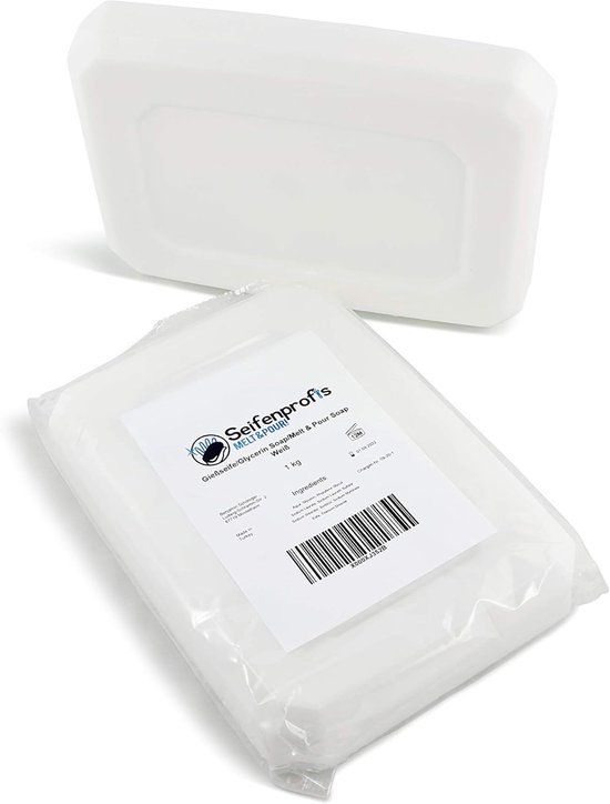 Gietzeep ruwe zeep glycerinezeep - wit/ondoorzichtig - 1 kg
