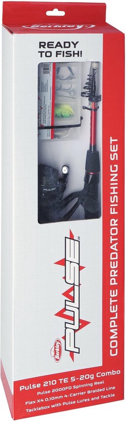 Giftbox Spinhengelset - Berkley - 180 cm - 5-20 gram - Inclusief kunstaas box