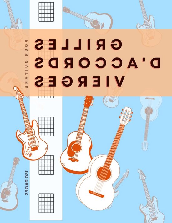 Gitaar Akkoordenboek - Diagrammen Cahier - Muziek Componeren - 6x6 Diagrammen Per Pagina - A4 Formaat - Mat Zwart van Merkloos