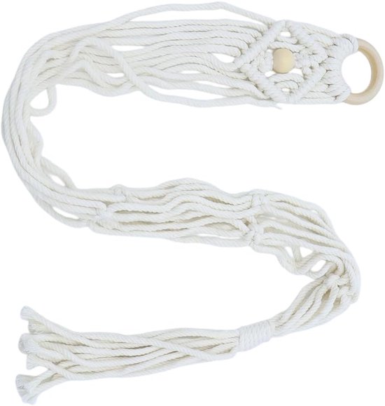 Gitaar wandhanger macramé muurbeugel hanger 95cm boho gitaarhouder