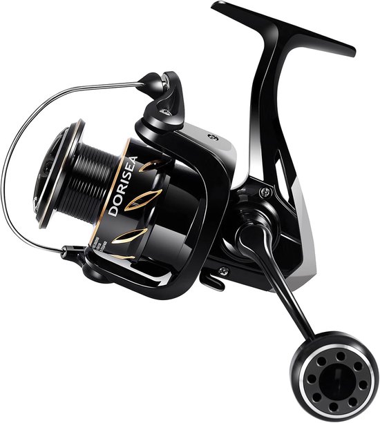 GK Spinning Reel, Fishing Reel Saltwater Aluminum Line Cup 5.2:1 Gear Ratio, Improved Copper Gears, Metal Handle Knob - ShopVlot