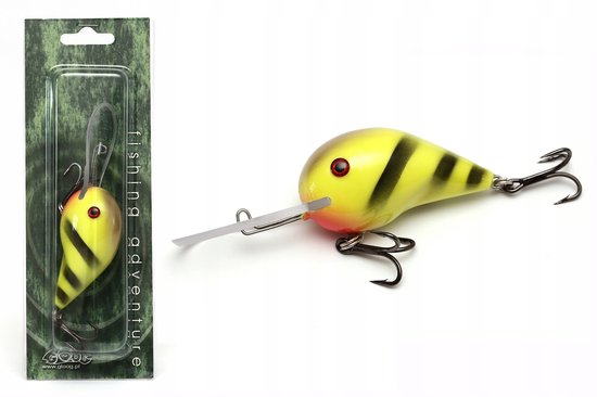 Gloog Hades Wobbler 7cm - Met rammelaar, drijvend, meerval van Gloog